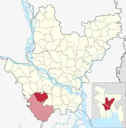 Location of Muksudpur