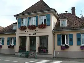 The town hall in Muntzenheim