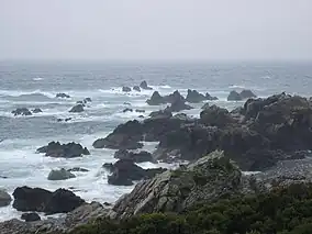 View from Kanjōgahama (灌頂ヶ浜) at the cape