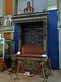 Throne of emperor Haile Selassie I of Ethiopia