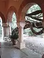 Bicknell Museum, porch and wisteria