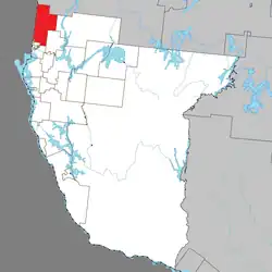 Location within Témiscamingue RCM