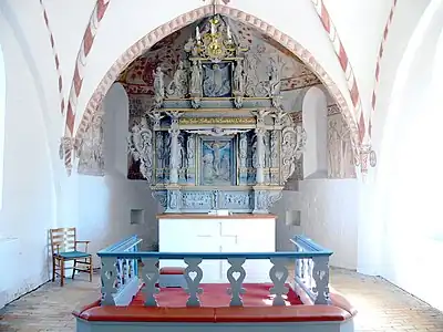 Jørgen Ringnis' altarpiece in Nørre Alslev Church.