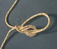 These two form the final two loops of the knot