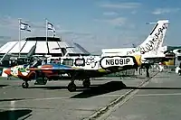 A Piper Sequoia 602P at Paris Air Show Le Bourget in 1981