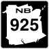 Route 925 marker