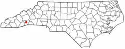 Location of Balfour, North Carolina