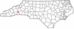 Location of Chimney Rock, North Carolina