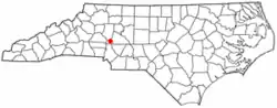 Location of Doolie, North Carolina