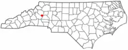 Location of Rhodhiss, North Carolina