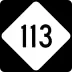 North Carolina Highway 113 marker