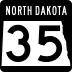 North Dakota Highway 35 marker