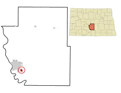 Location of Lincoln, North Dakota