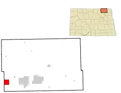 Location of Calio, North Dakota