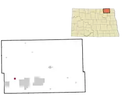 Location of Munich, North Dakota