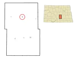 Location of Robinson, North Dakota