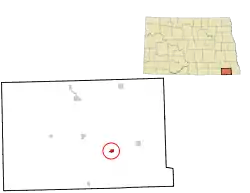 Location of Rutland, North Dakota