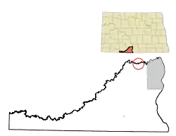 Location of Solen, North Dakota