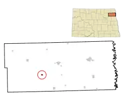 Location of Lankin, North Dakota