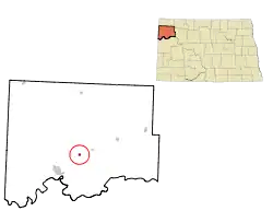 Location of Springbrook, North Dakota