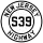 Route S39 marker