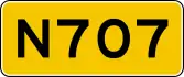 Provincial highway 707 shield}}