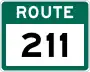 Route 211 marker