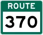 Route 370 marker