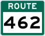 Route 462 marker