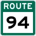 Route 94 marker