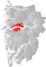 Høyanger within Vestland