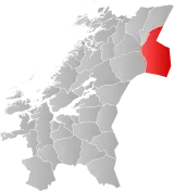 Lierne within Trøndelag