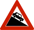 Steep hillDownwards.