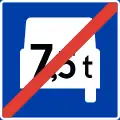 End of heavy traffic lane