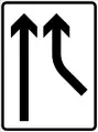 Added lane with oncoming traffic