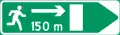 Direction and distance to emergency exitFor tunnels.