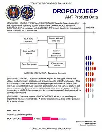 DROPOUTJEEP - Software implant for the iOS operating system of the iPhone