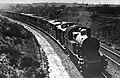 An NS 6100 with a passenger train in the cutting near Amersfoort. (Between 1930 and 1940)