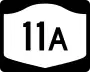 New York State Route 11A marker