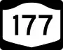 New York State Route 177 marker