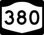 New York State Route 380 marker