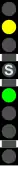 Two-shot grade time signal, switch set to straight, next signal is red only due to grade timing