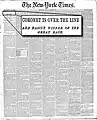 The New York Times devoted the entire front page of its March 27, 1887, edition to Coronet's victory in its celebrated transatlantic race