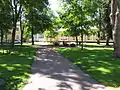 A park avenue in the old town of Naantali, Finland