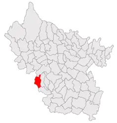 Location in Buzău County