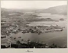 View of Namsos and the church (prior to WWII)