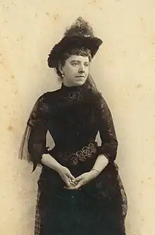 Portrait of Nancy Fish Barnum in 1888