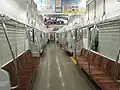 The interior of an 8000 series trainset in September 2011