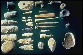 Selection of prehistoric tools