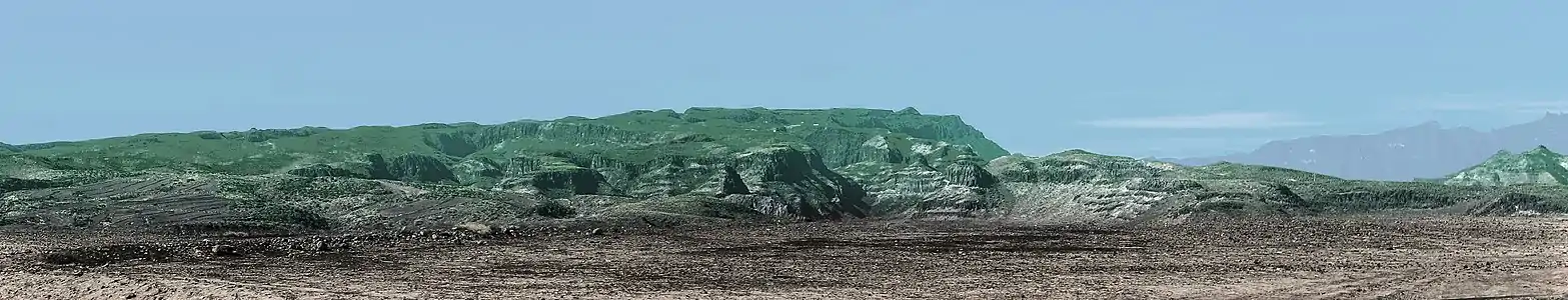 Nature of Gran Canaria along the southeastern shore in 2016